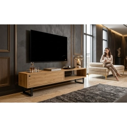 Szafka RTV-79 Drewno Lite Dąb Loft Lakier Rozmiary od 100 cm do 200 cm PREMIUM